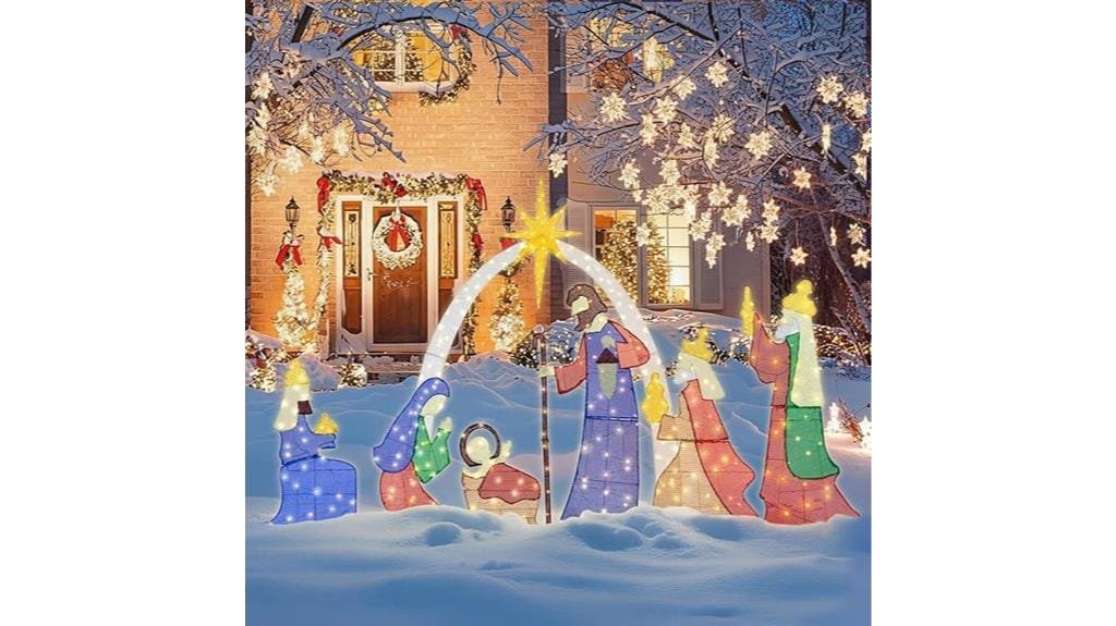 outdoor christmas nativity set