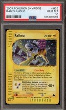 Pokemon Raikou Skyridge Holo Rare #H26 PSA 10 Gem Mint