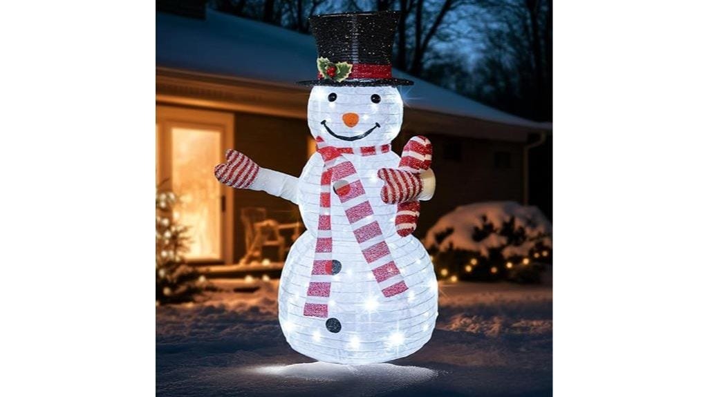 pre lit snowman decoration