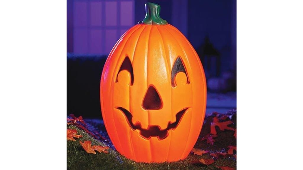 pumpkin statue with cord