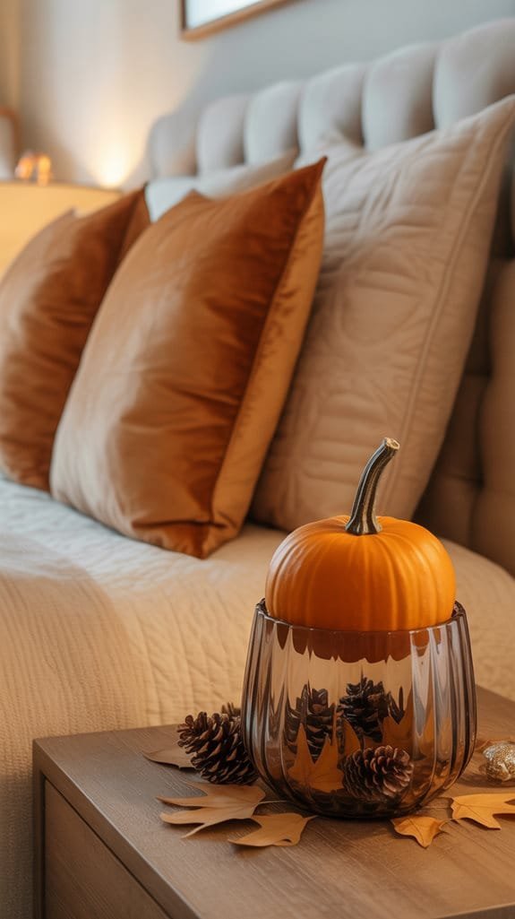 seasonal elegance in bedroom