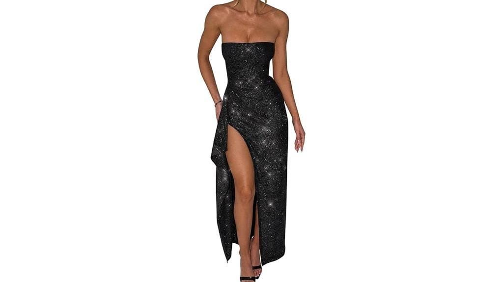 sexy tube maxi dress