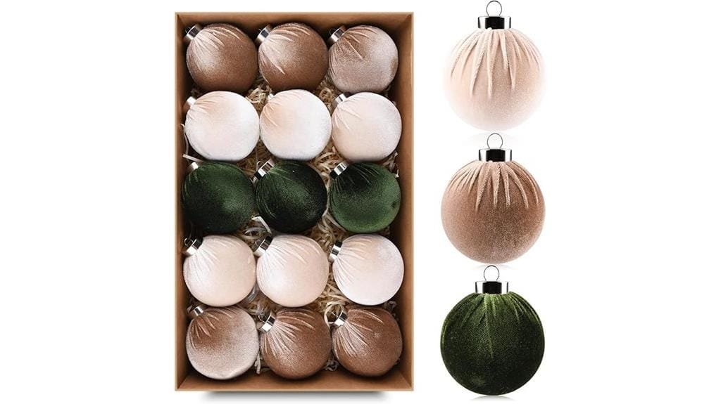 shatterproof velvet christmas ornaments
