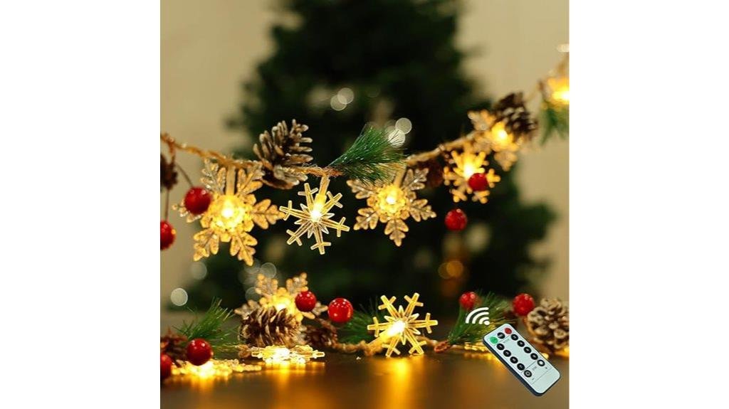 snowflake lights with timer