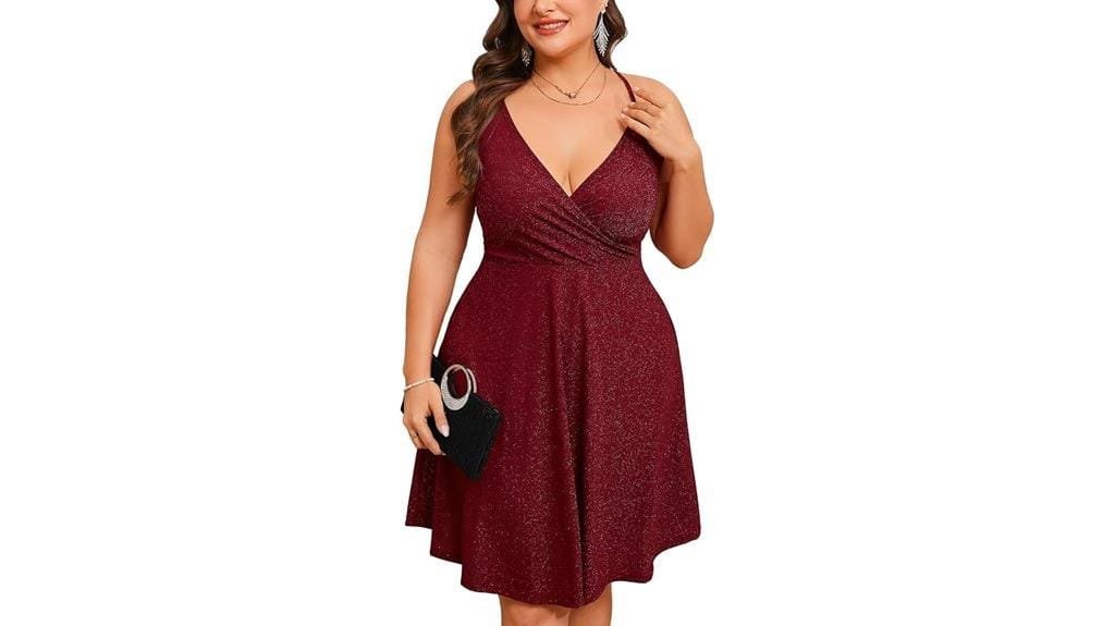 sparkly sleeveless mini dress