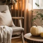 stylish neutral fall decor