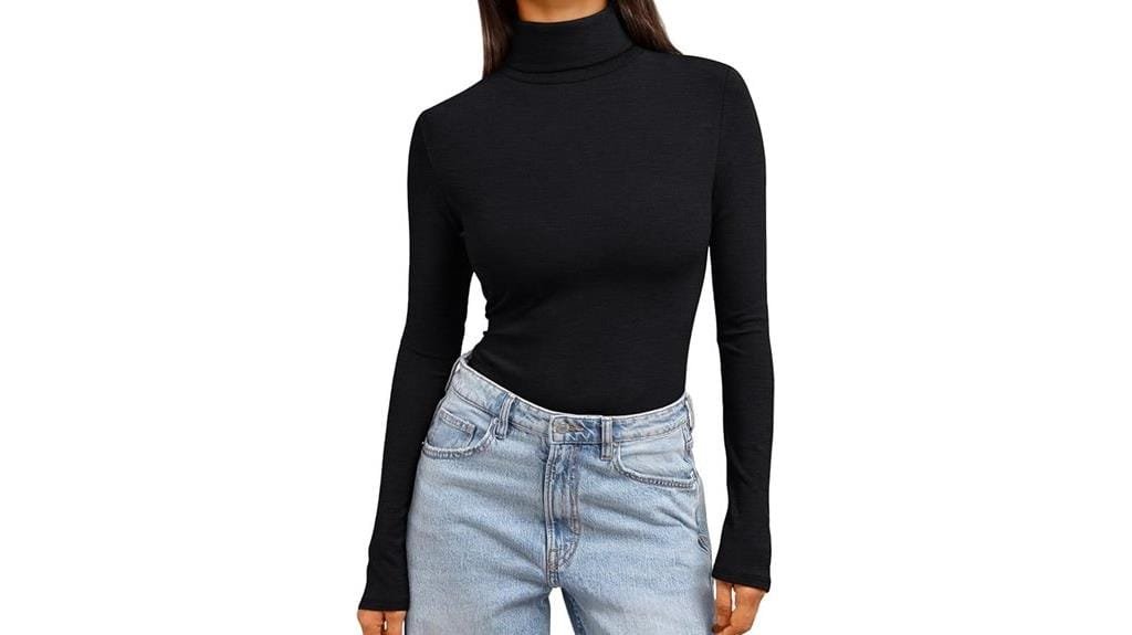 stylish turtleneck long sleeve