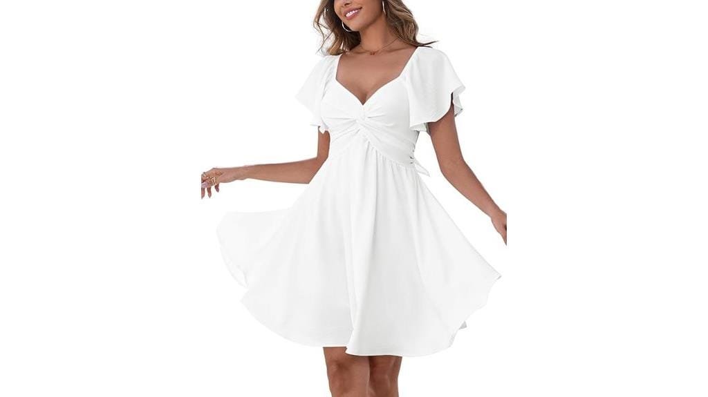 sweetheart knot front dress