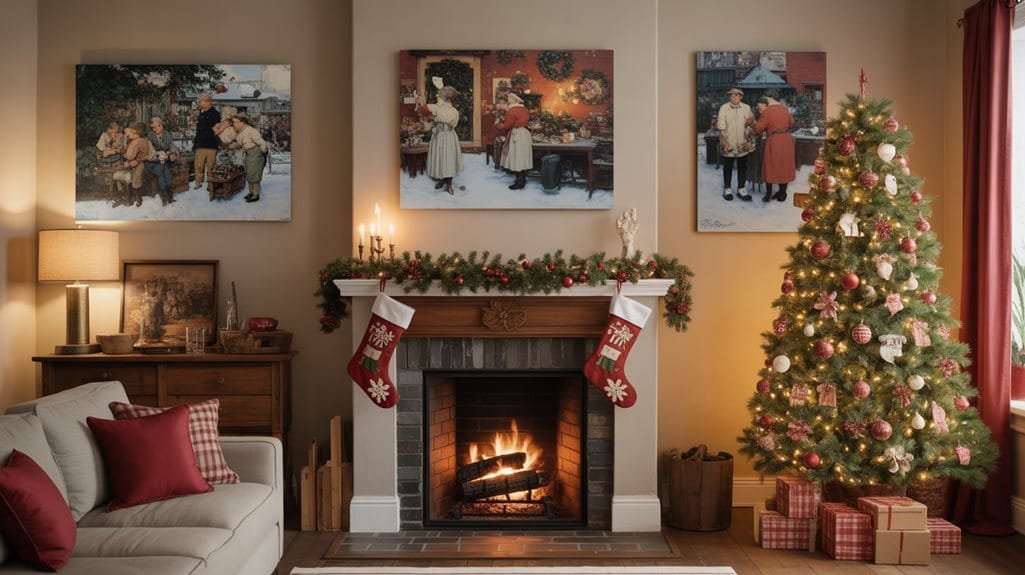 timeless holiday canvas art
