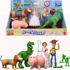 Toy Story Storytellers 4-Inch Figure Multi-Pack –Woody Rex Slinky Bo-Peep & More