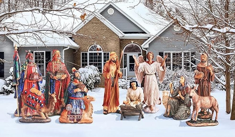 twelve piece nativity set