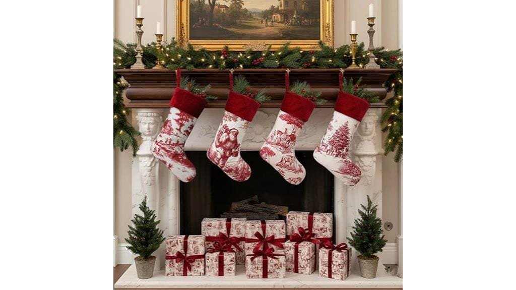 vintage country christmas stockings