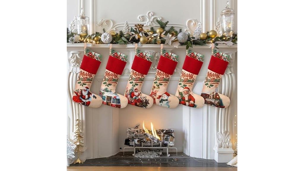 vintage velvet christmas stockings