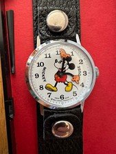 Vintage BRADLEY MICKEY MOUSE Mechanical Men's Watch SWISSMADE -Needs Service