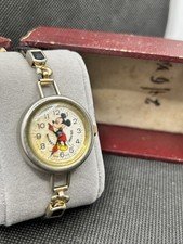 Vintage Bradley Mickey Mouse Watch Swiss Made Mechanical w/ Box – RUNNING Disney