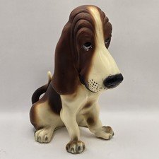 Vintage Breyer Molding Co. Basset Hound Dog 7 1/4" Tall Hard Plastic