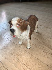 Vintage Breyer St. Bernard Saint Dog Molded Hard Plastic Figurine 7"x11"