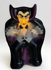 Vintage Empire Count Dracula Vampire Blow Mold Halloween 36" Tall Purple Gothic