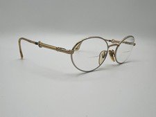 Vintage Gucci Eyeglasses Gold Color Silver Accents - Metal Frames Italy