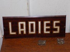 Vintage Ladies Reflective Tin Sign