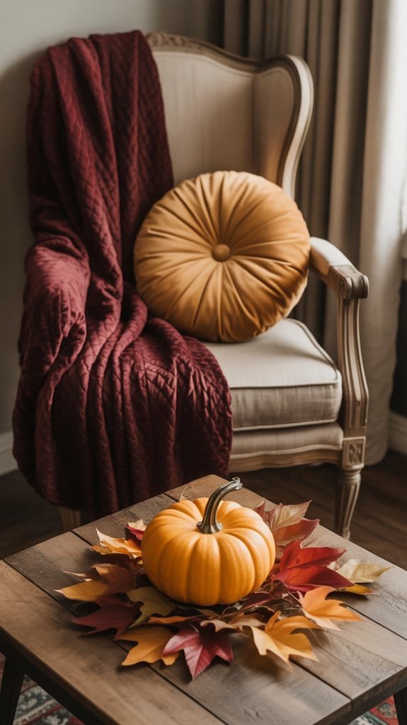 warm colors cozy textures