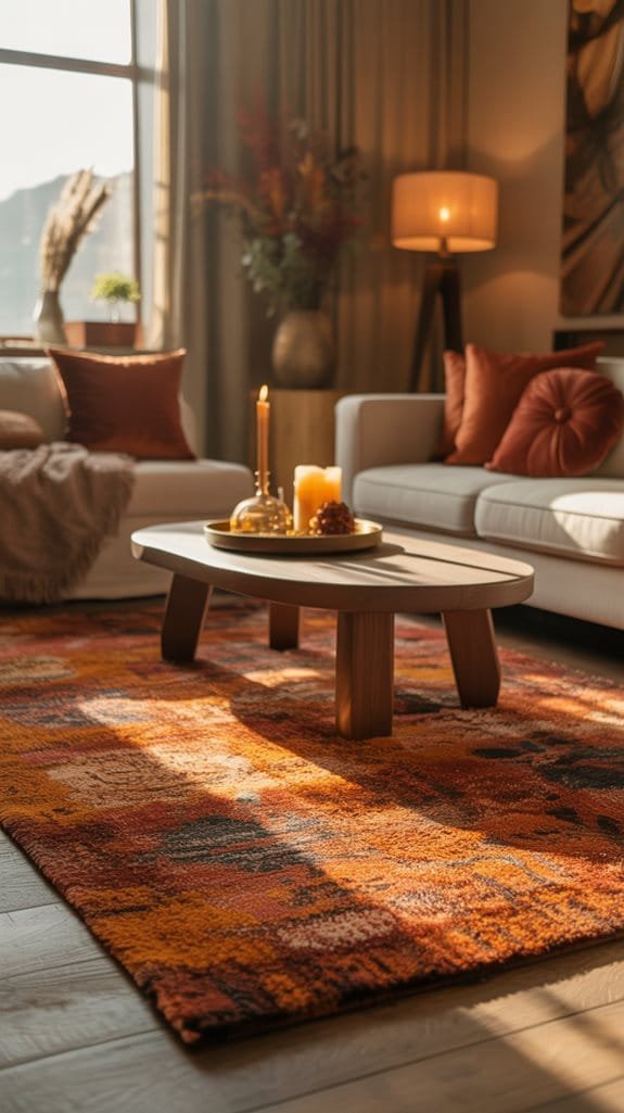 warmth through area rugs