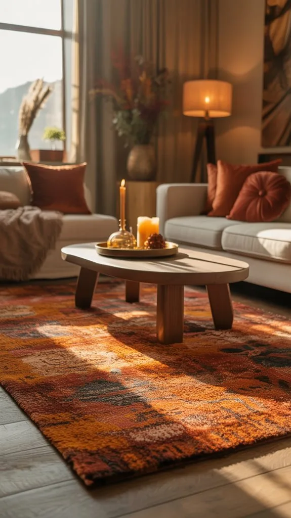 warmth through area rugs