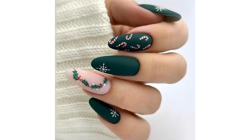 winter snowflake press ons