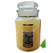 Yankee Candle Christmas Cookie Scent, Large Jar, 110-Hour Burn, Holiday Gift