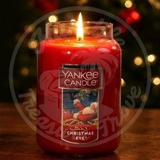 Yankee Candle Christmas Eve 22 oz Large Jar – Sugared Plums, Spices & Vanilla