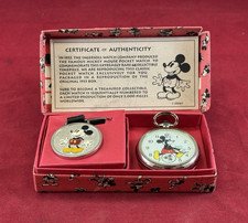 1993 Re-issue Disney Ingersoll Pocket Watch Mickey Mouse Limited Edition