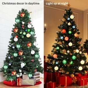 28ft Christmas Ball Ornament String Lights