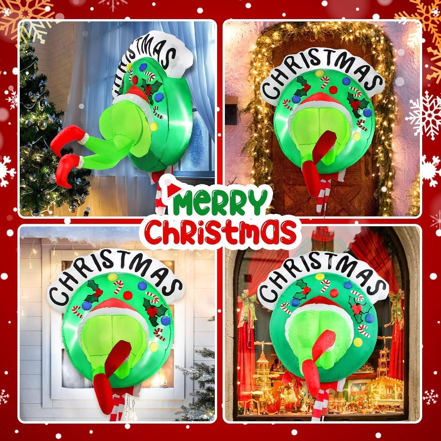 3.5FT Inflatable Santa Christmas Yard Decor