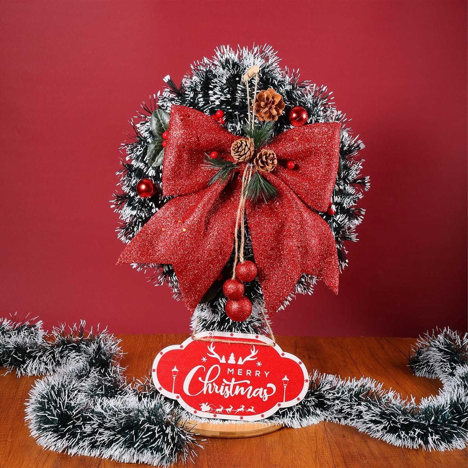 7-Pc Christmas Lamp Post Decoration Set