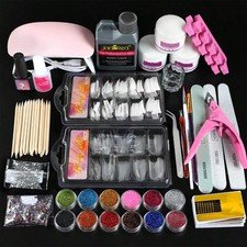 Acrylic Nail Kit for Beginners with UV Light