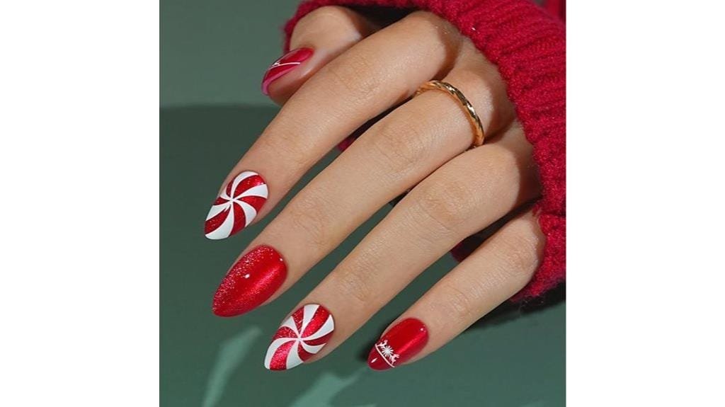 almond shaped gel fake nails