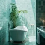 aqua inspired bathroom retreat