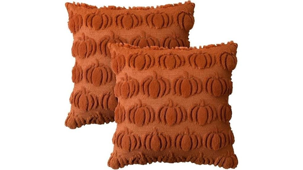 autumn themed decorative pillow covers