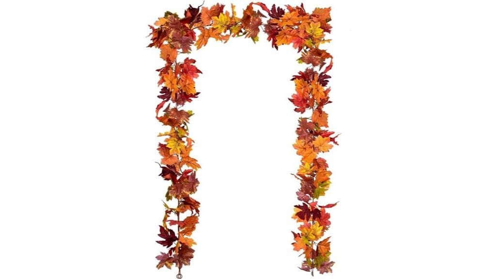 autumn themed leaf garland set