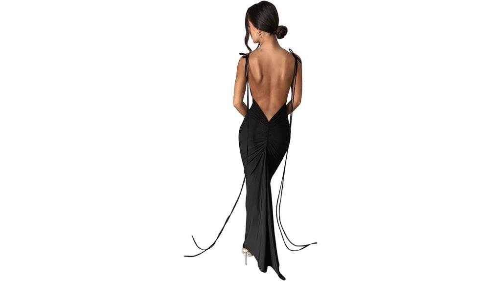 backless bodycon maxi dress