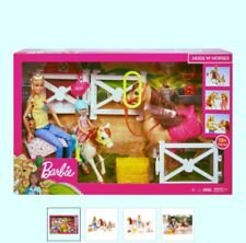 Barbie Hugs & Horses Playset - Chelsea Doll & 15+ Accessories New Xmas Toy 3+