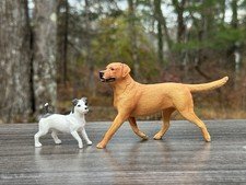 Breyer Companion Animals - Yellow Lab Labrador Retriever And Jack Russel