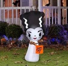 Bride of Frankenstein Halloween Inflatable Air Blown New 2025 Gemmy Exclusive