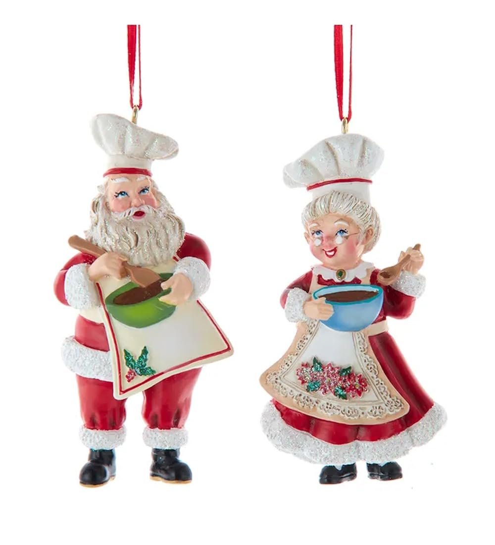 Bridge Collection Santa & Mrs. Claus Ornaments