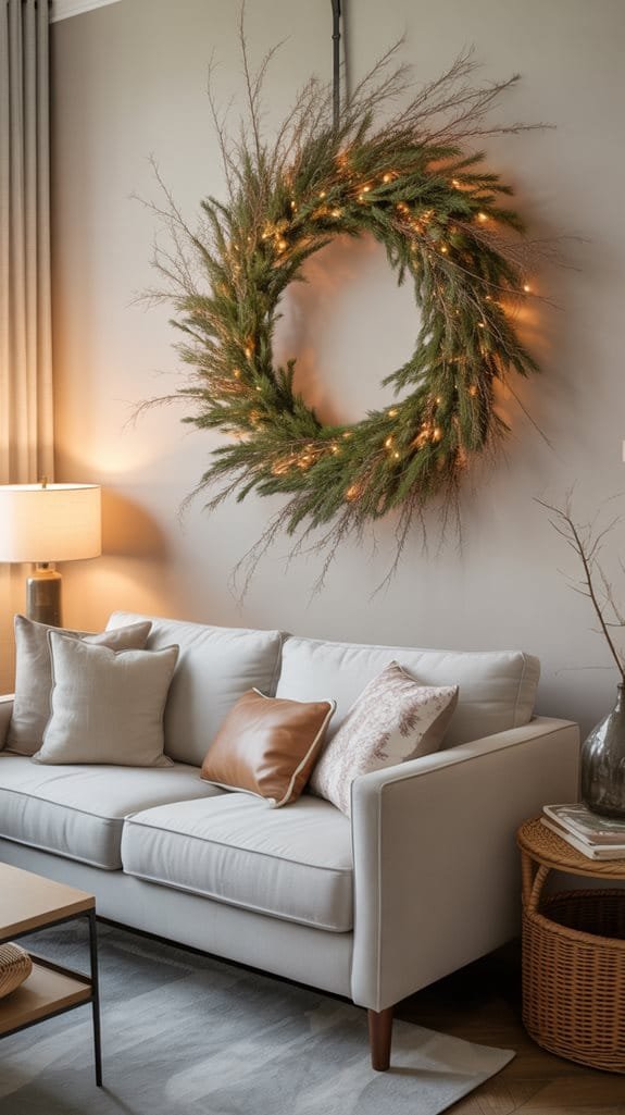 budget friendly branch wreaths