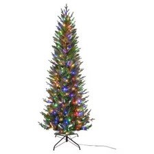 Celebrations 7 ft. Slim LED 350 Light Fraser Fir Color Changing Christmas Tree