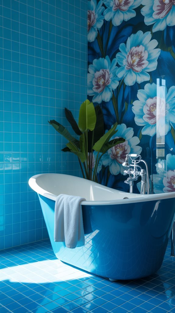 cerulean bathroom statement style