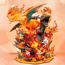 Charizard Fire Series Animation Figure Ornament Gift Purple PVC in Stock New 1PC