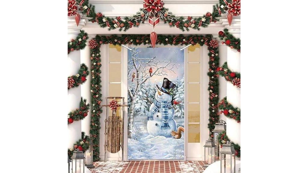 christmas door decoration cover