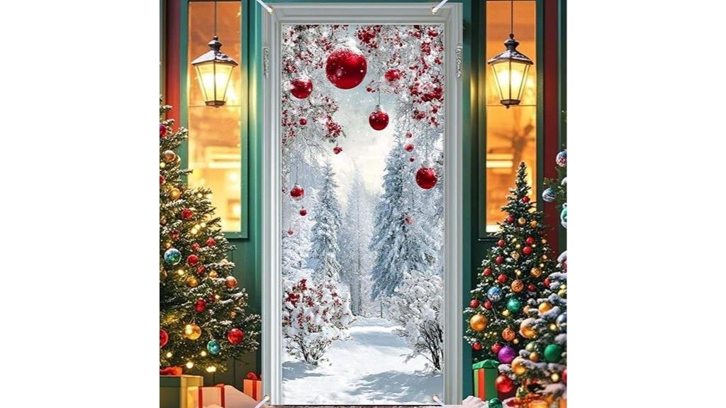 christmas door decoration cover